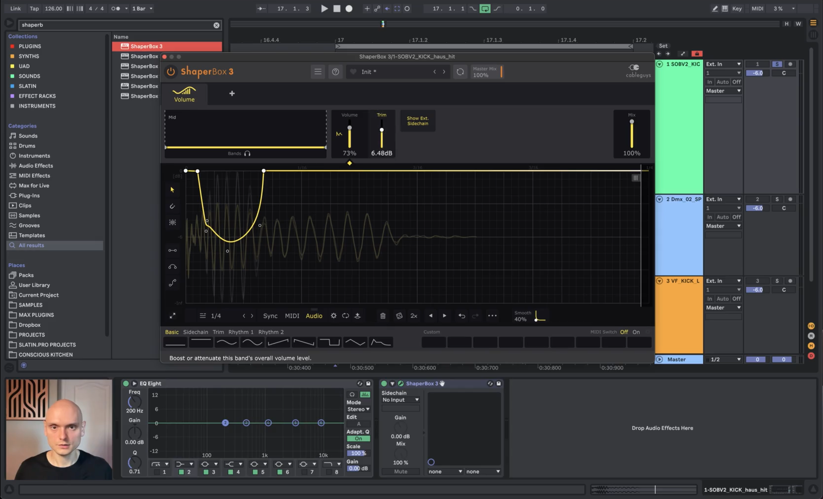 Sidechain compression and kick bass mixing